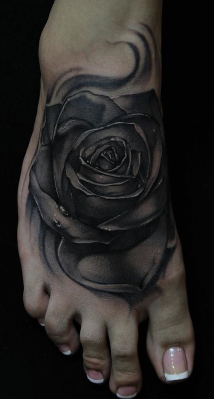 White Rose Tattoo Men
