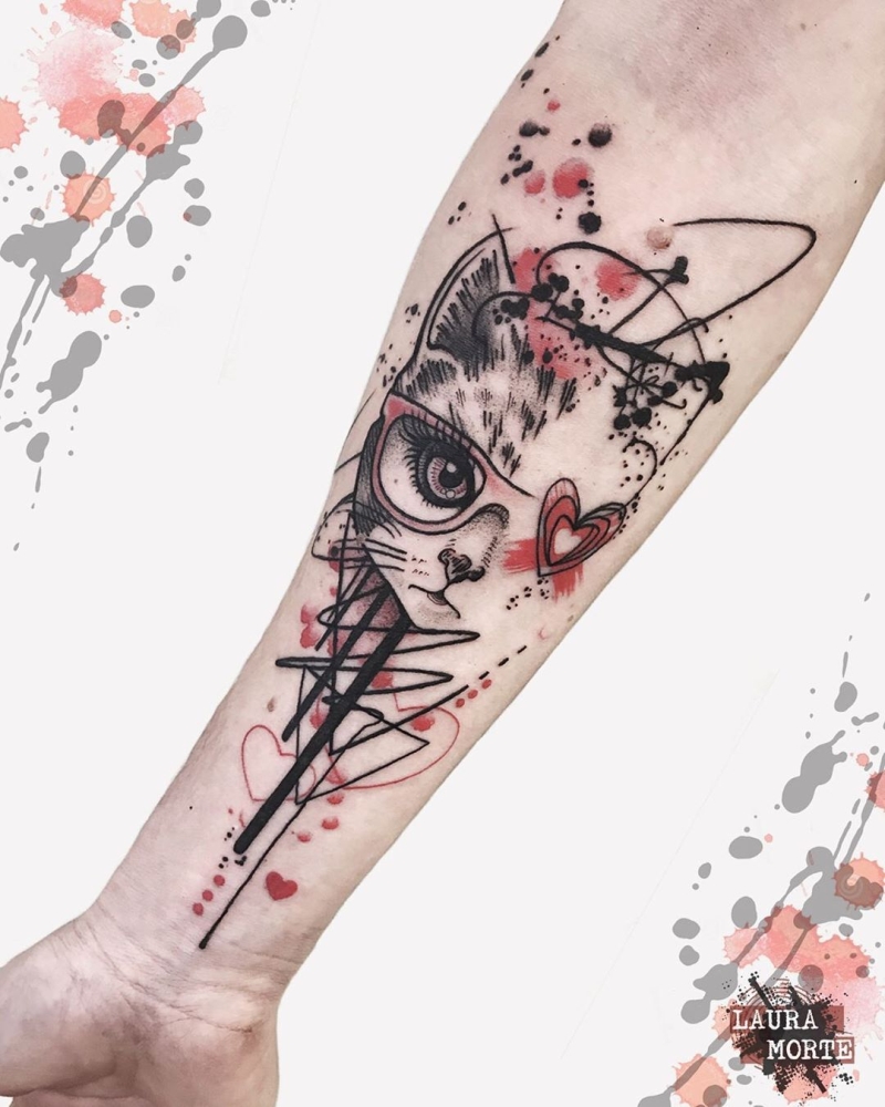 Two Guns Tattoo Bali - Forearm pieces Trash Polka Design | By Adrian. |  Facebook