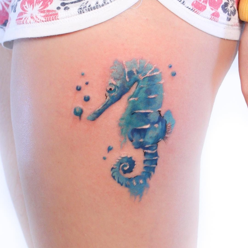 seahorse tattoo