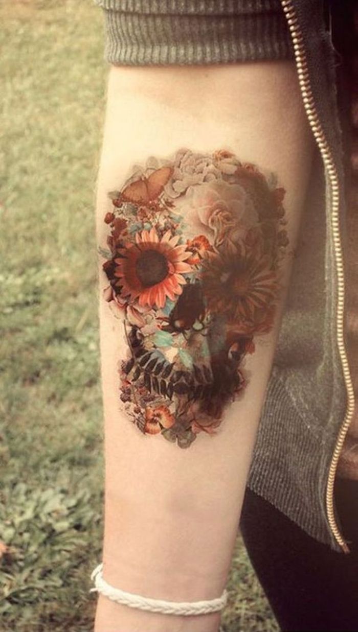 Day of Dead flowers by Jason Frieling TattooNOW