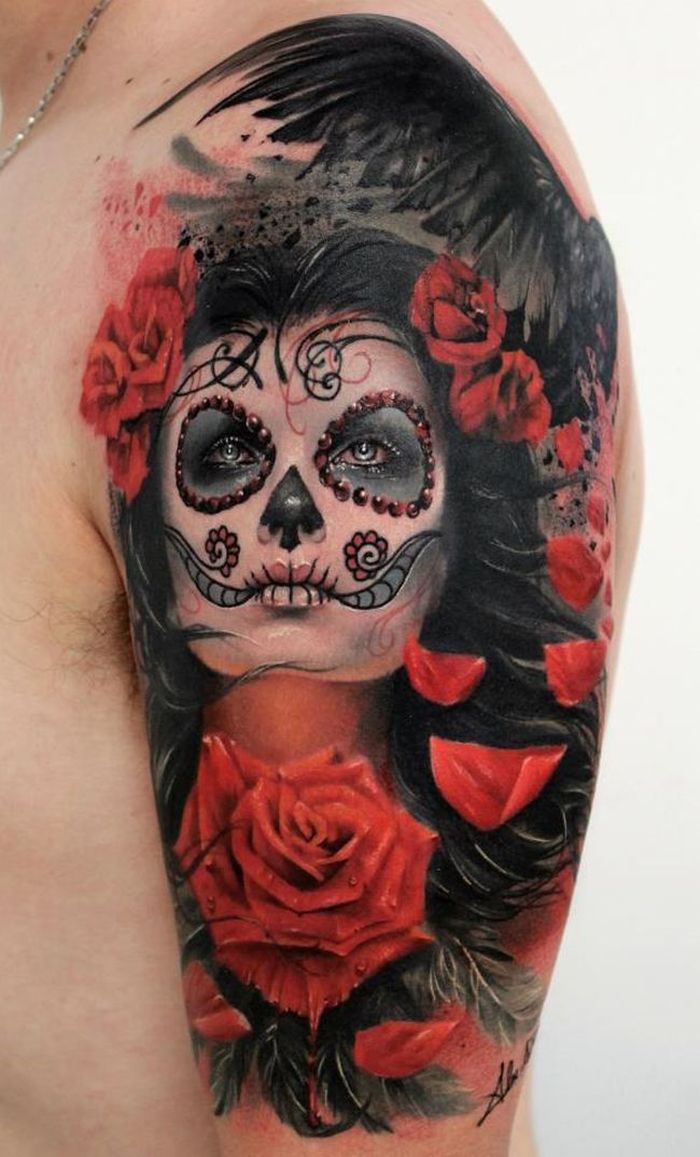 Celebrate Life and Death With These Awesome Day of the Dead Tattoos