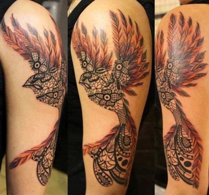 lace bird tattoos