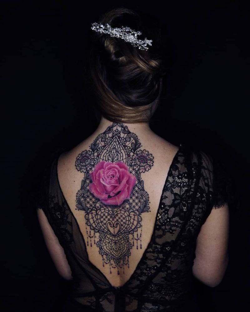 awesome lace tattoos