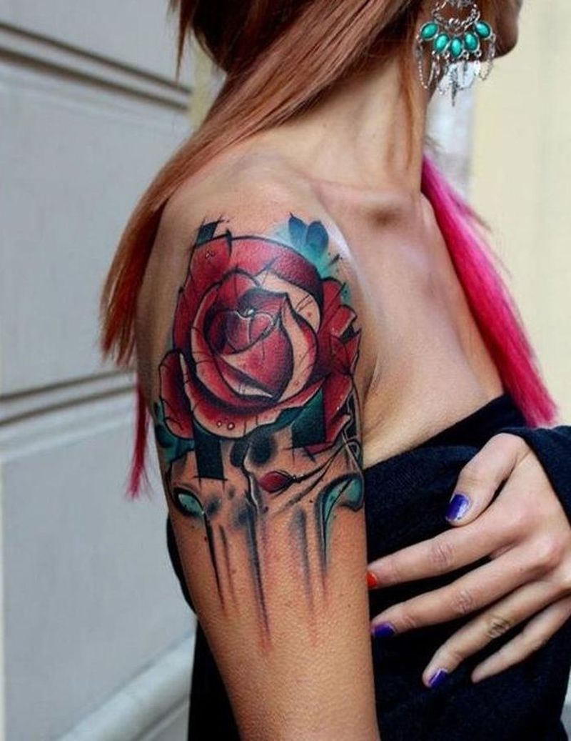 10 Best Watercolor Tattoo Rose IdeasCollected By Daily Hind News  Daily  Hind News