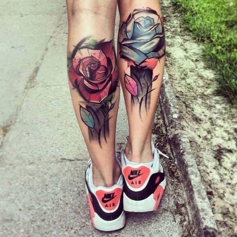 Watercolor Roses Tattoo - KickAss Things