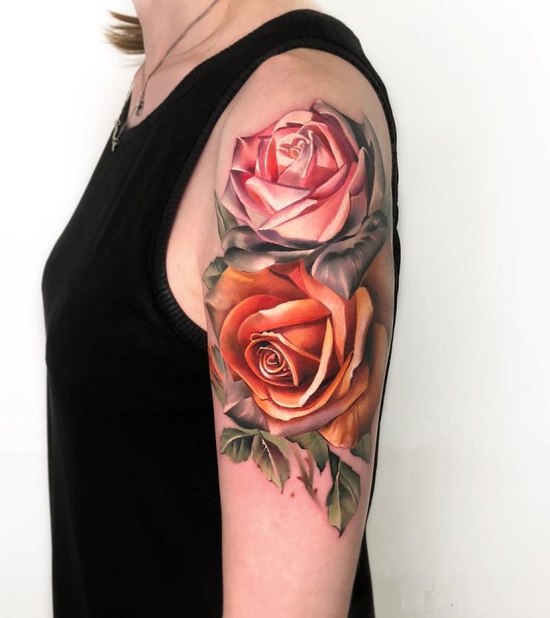 40 Awesome Rose Tattoo Ideas for Men  Women in 2023