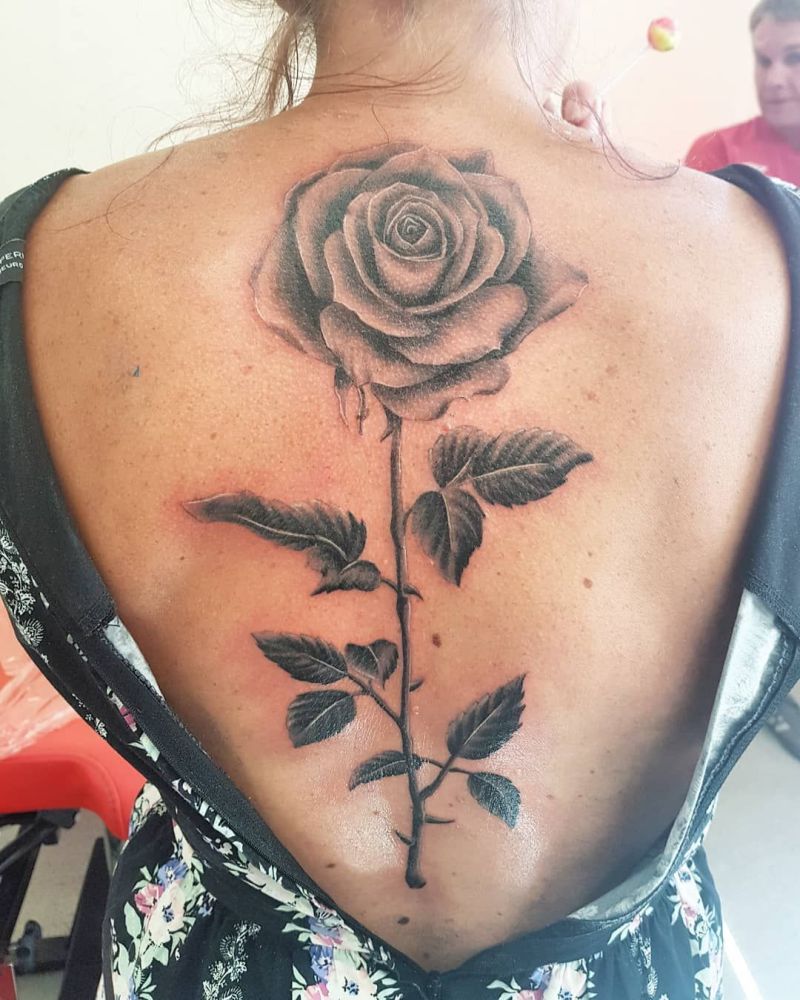 rose tattoo  Tiny Tattoo inc