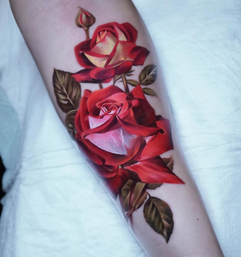Cute little rose tattoo by Abbie!... - Strange Daze Tattoos | Facebook