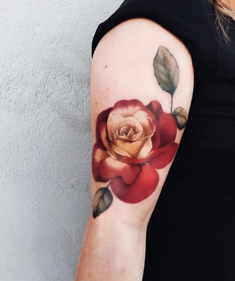 beautiful rose tattoos 