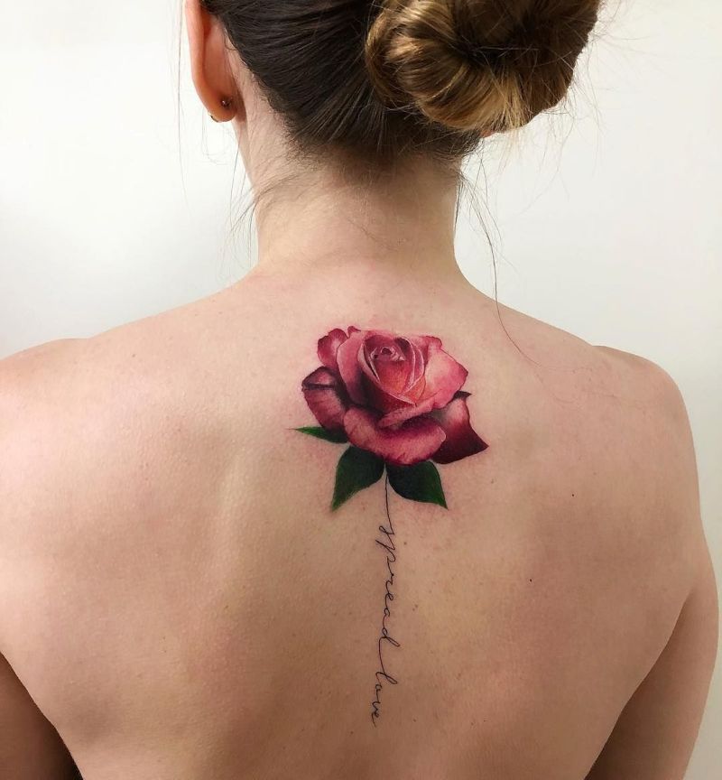 beautiful rose tattoos