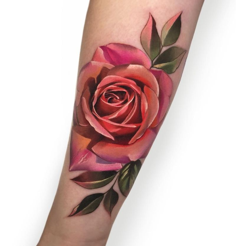 beautiful rose tattoos