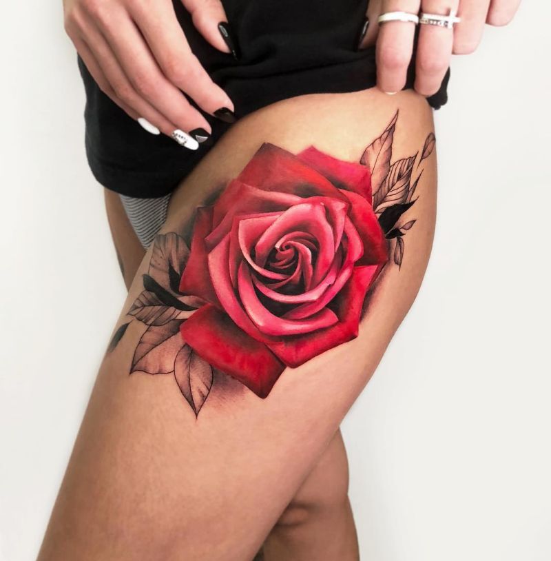 beautiful rose tattoos