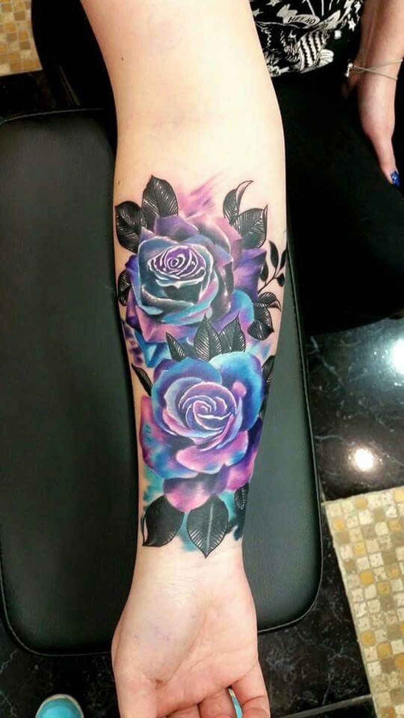 My rose galaxy tattoo rose galaxy tattoo  Galaxy tattoo Tattoos  Hourglass tattoo