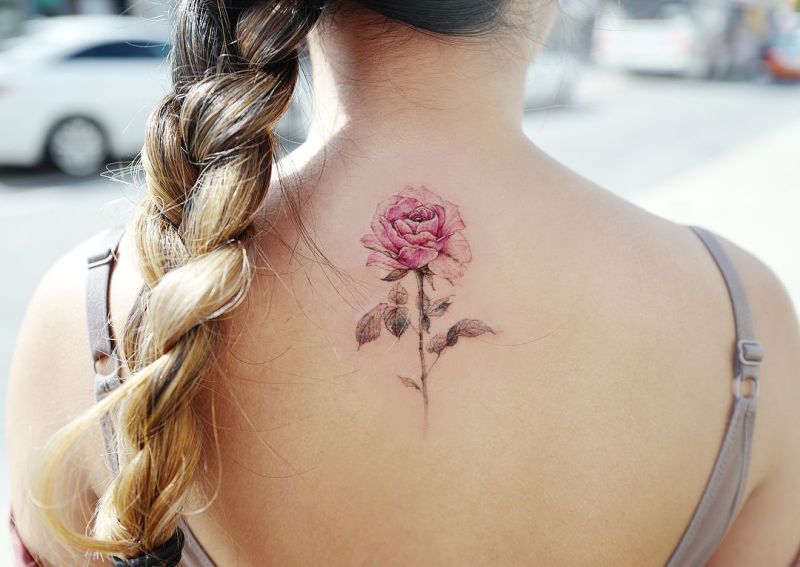 cool rose tattoo designs