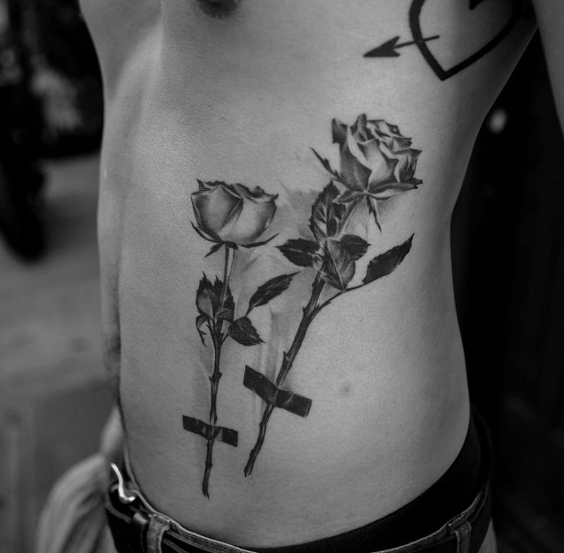 10 Best Cross And Roses Tattoo IdeasCollected By Daily Hind News  Daily  Hind News