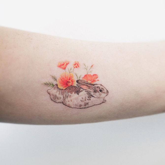 85 Bunny Tattoo Stock Photos, High-Res Pictures, and Images - Getty Images