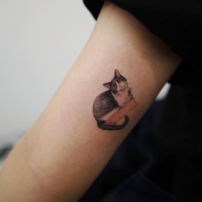 super cute cat tattoos