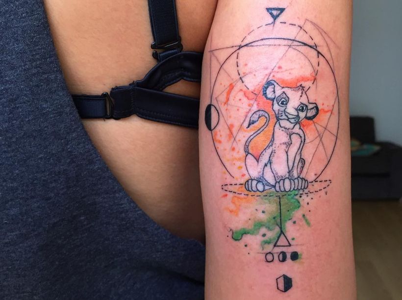 geometrical and abstract tattoos