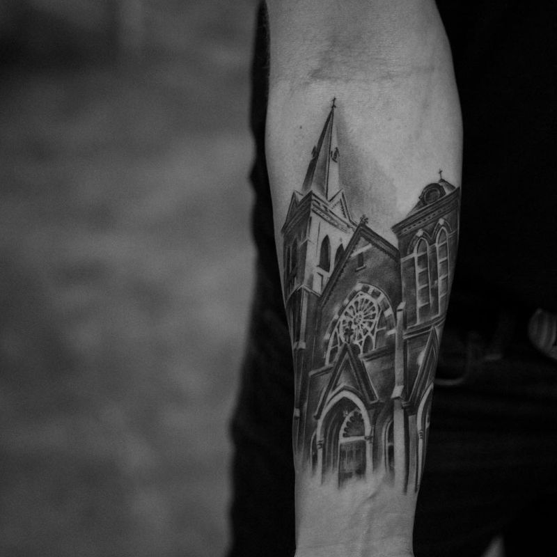 church tattoo