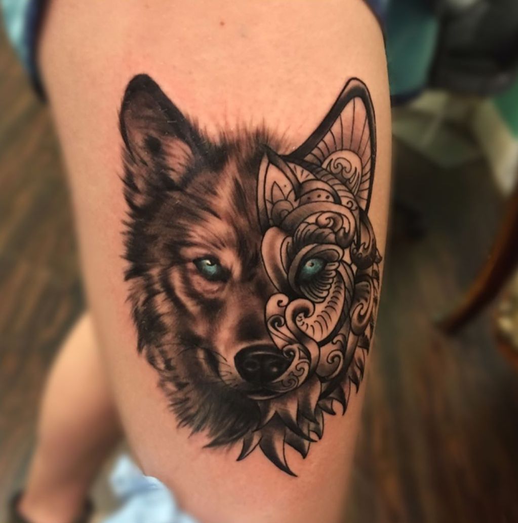 50 of the most beautiful  wolf  tattoos  KickAss Things