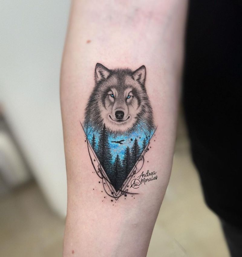 Wolf tattoo ideas for girls