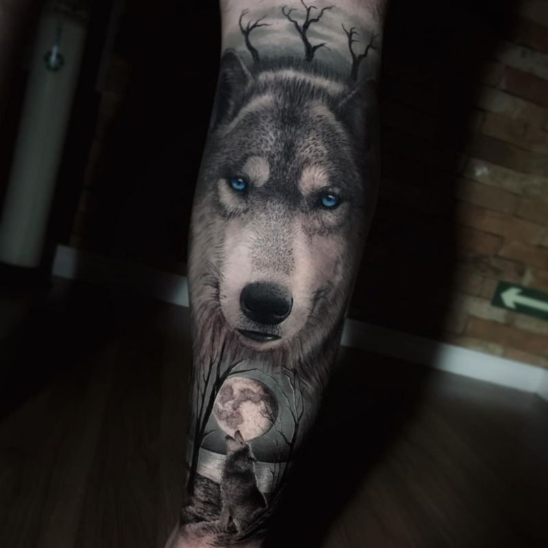 best wolf tattoos