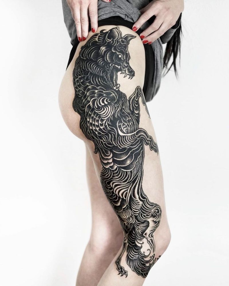 amazing wolf tattoos