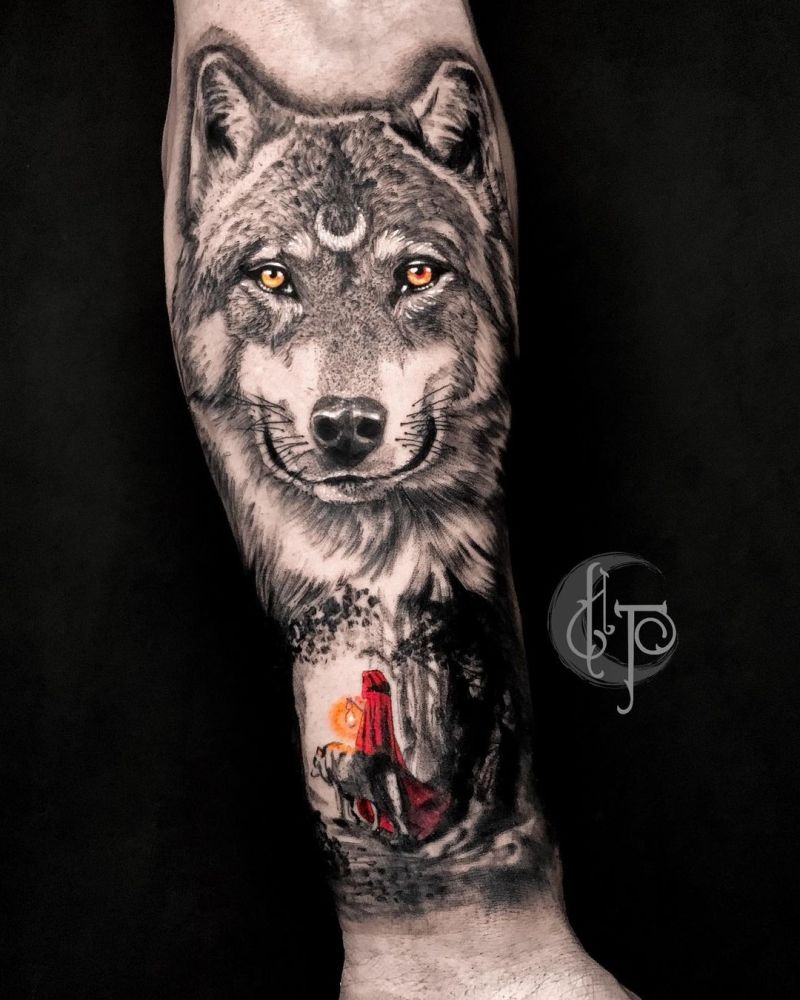 most beautiful wolf tattoos