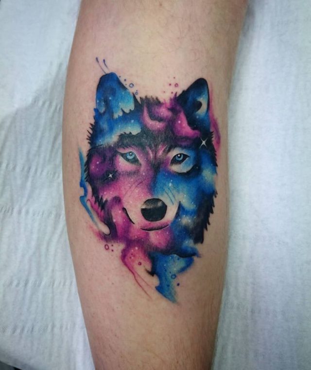 Galaxy Wolf Tattoo - Kickass Things