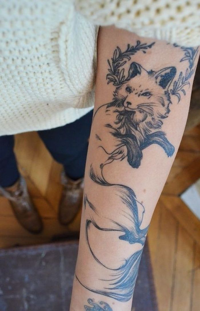 wolf tattoo designs for women (50) - KickAss Things