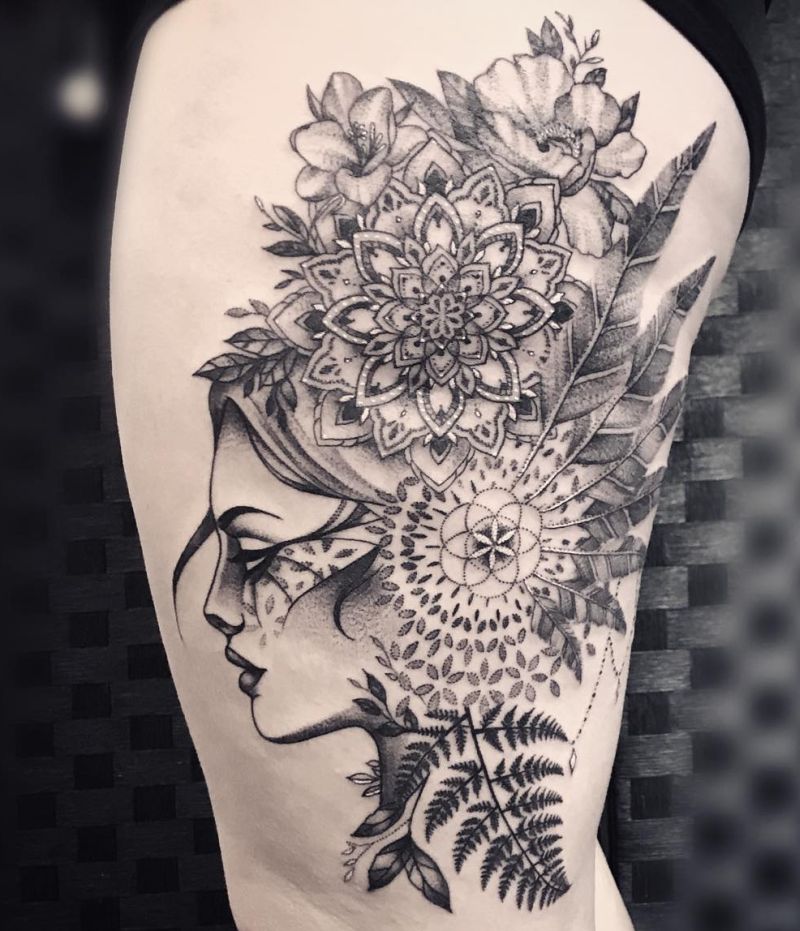 creative mandala tattoo