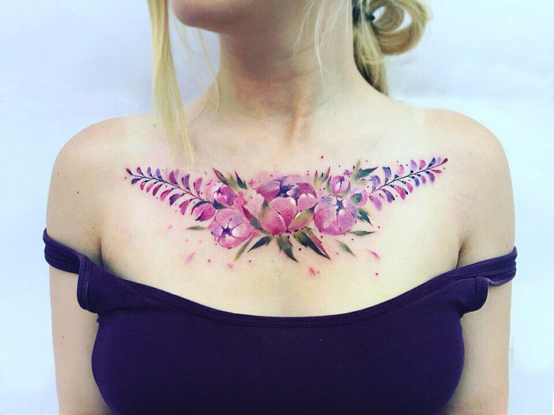 floral tattoo