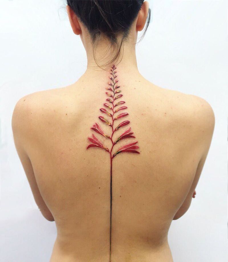 spine tattoo