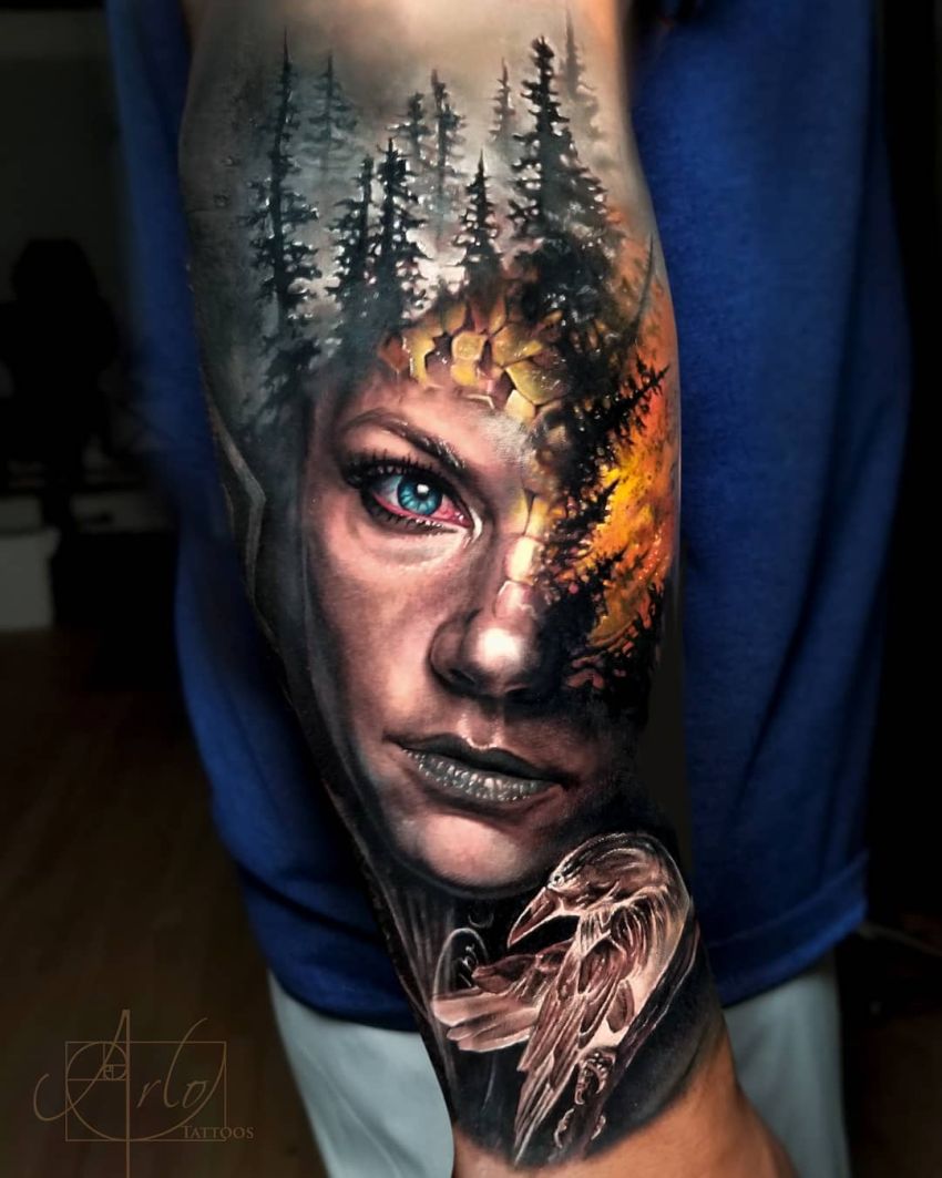 face morph tattoo Arlo DiCristina