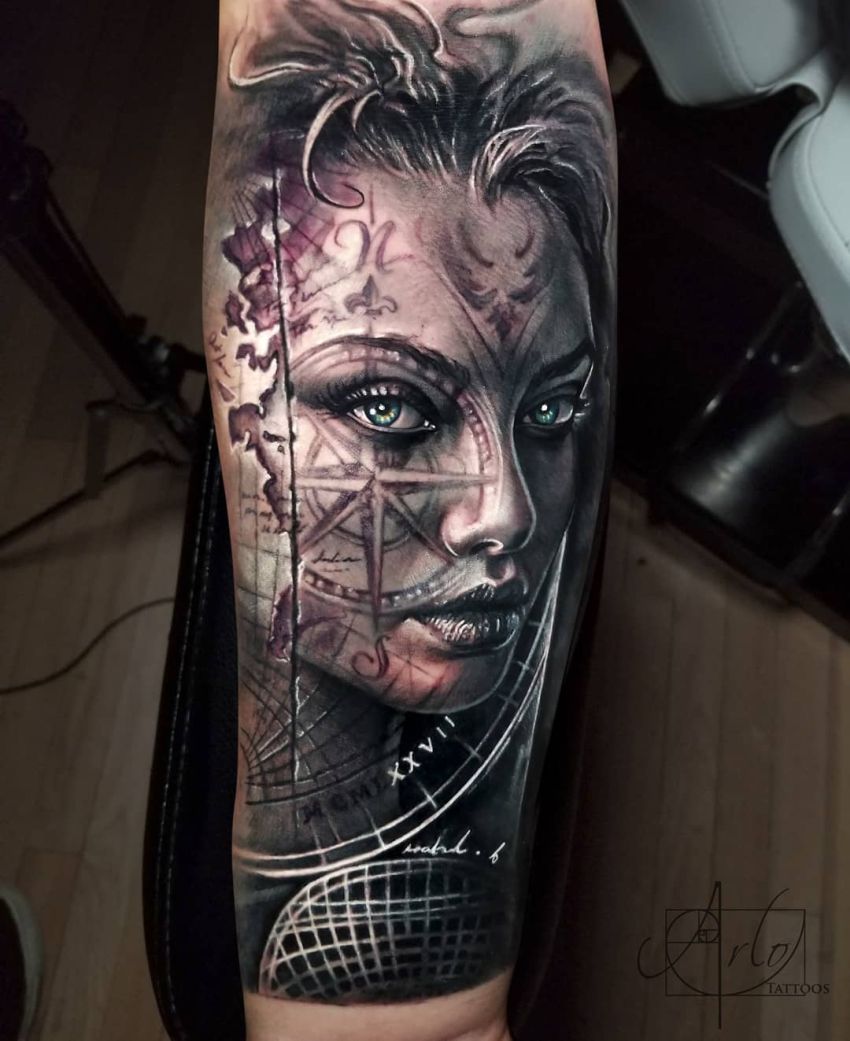 face morph tattoo Arlo DiCristina