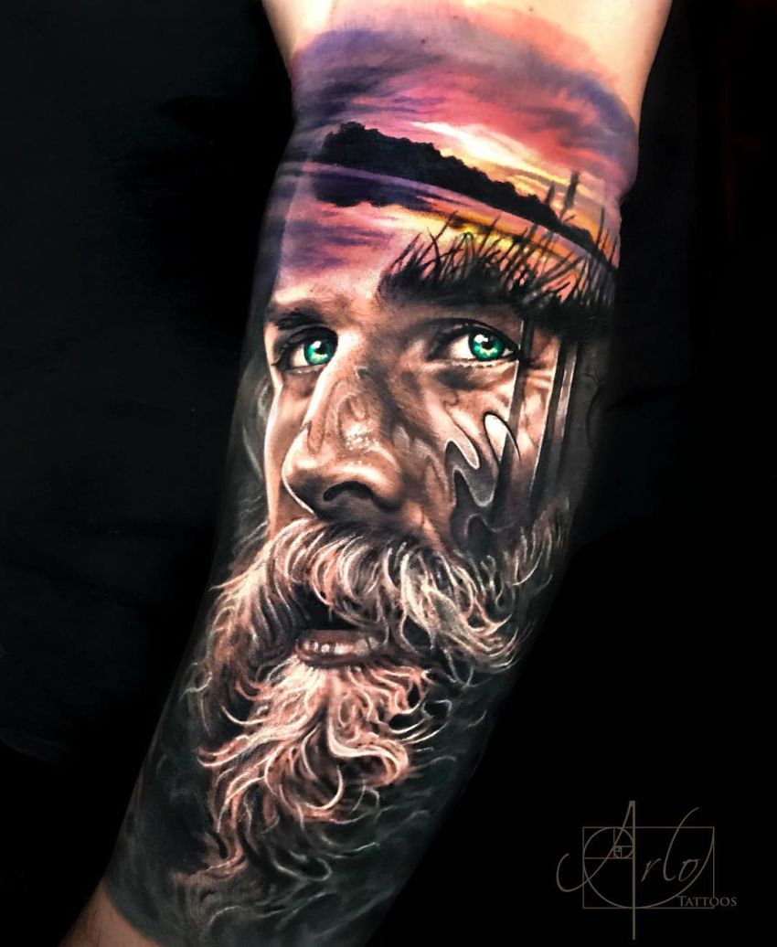 face morph tattoo Arlo DiCristina