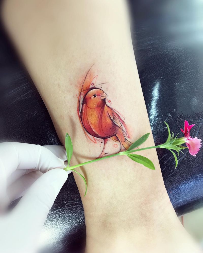 watercolor tattoos by Adrian Bascur