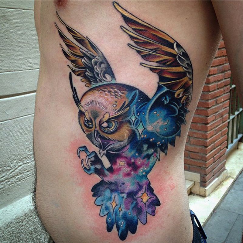 My new tattoo Adventure times  Cosmic Owl 3  Nerd tattoo Tattoos New  tattoos