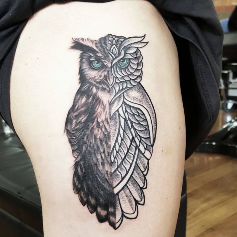 Tattoo Design Owl