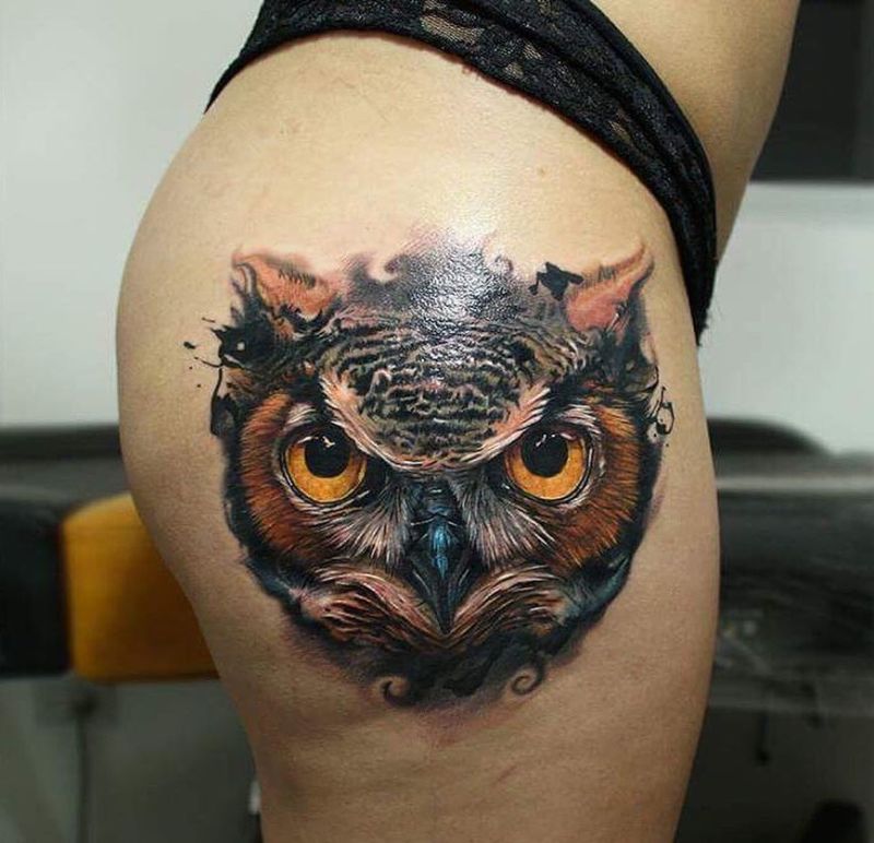 Blaque Owl Tattoo on Instagram Hoooo  BG teallikethecolor  blaqueowltattoo blackandgreytattoo finelinetattoo blackandgreyink  owltattoo teallikethecolor