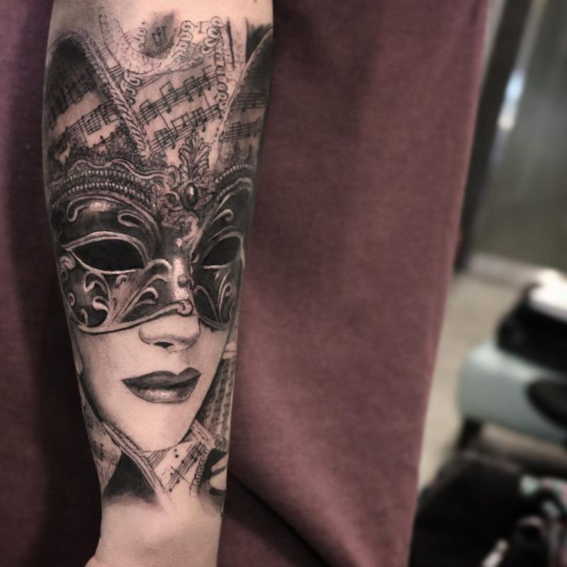 Venetian Mask Tattoos