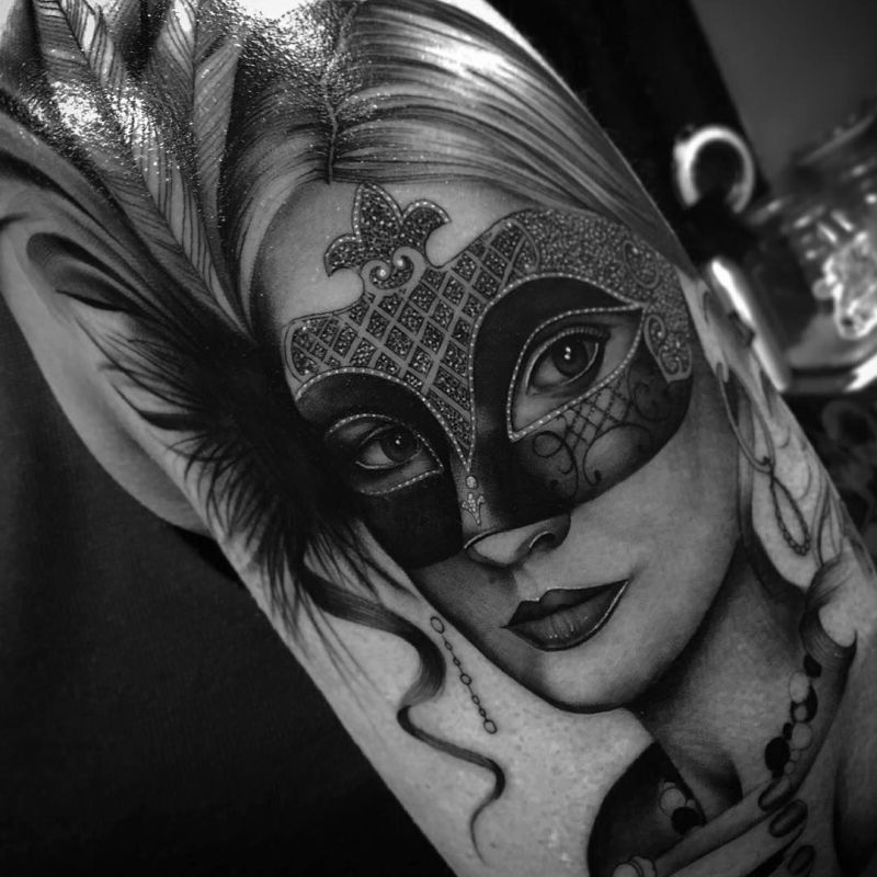 Masquerade Mask Tattoo