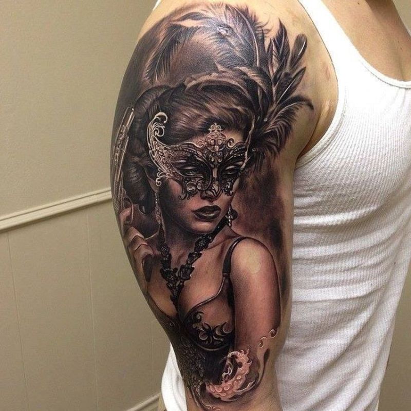 Venetian Mask Tattoos