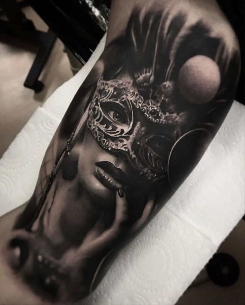 Venetian carnival masks   Tattoos by TioLu 