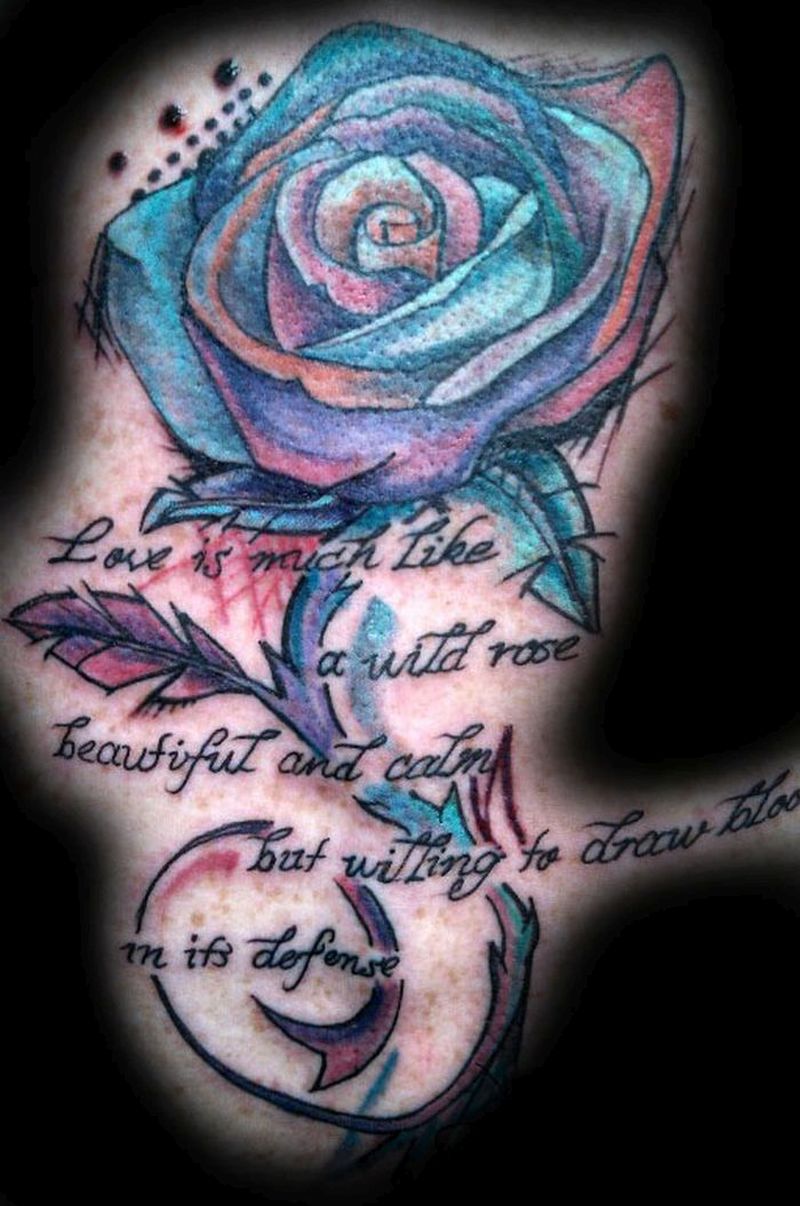 Abstract rose silhouette - Tattoo Design Rose - Sticker | TeePublic