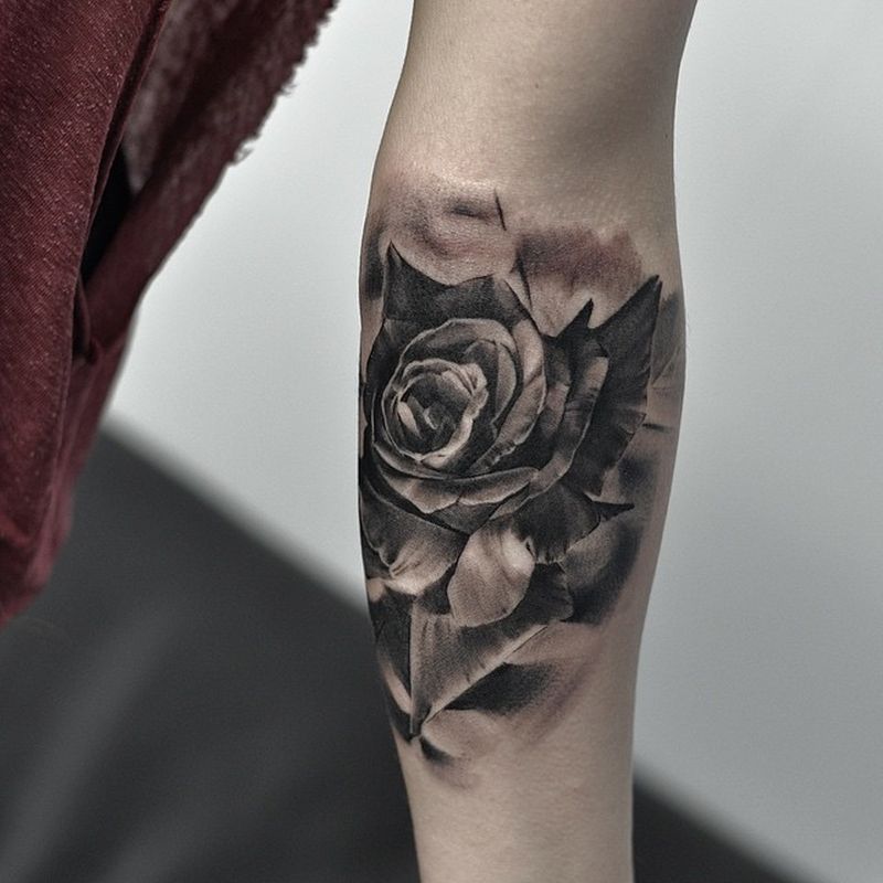 Black & Grey Realistic Tattoos 