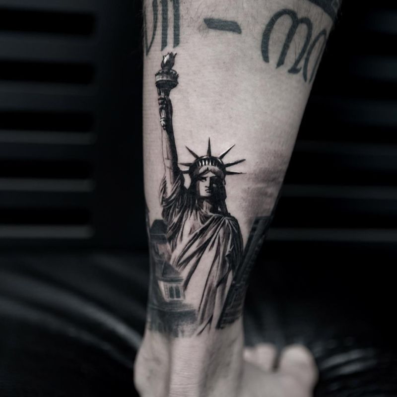 70 Statue Of Liberty Tattoo Designs For Men  New York City