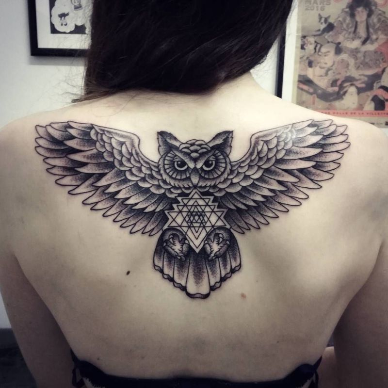 63 Amazing Owl Tattoos for Chest To Try Right Now  Psycho Tats