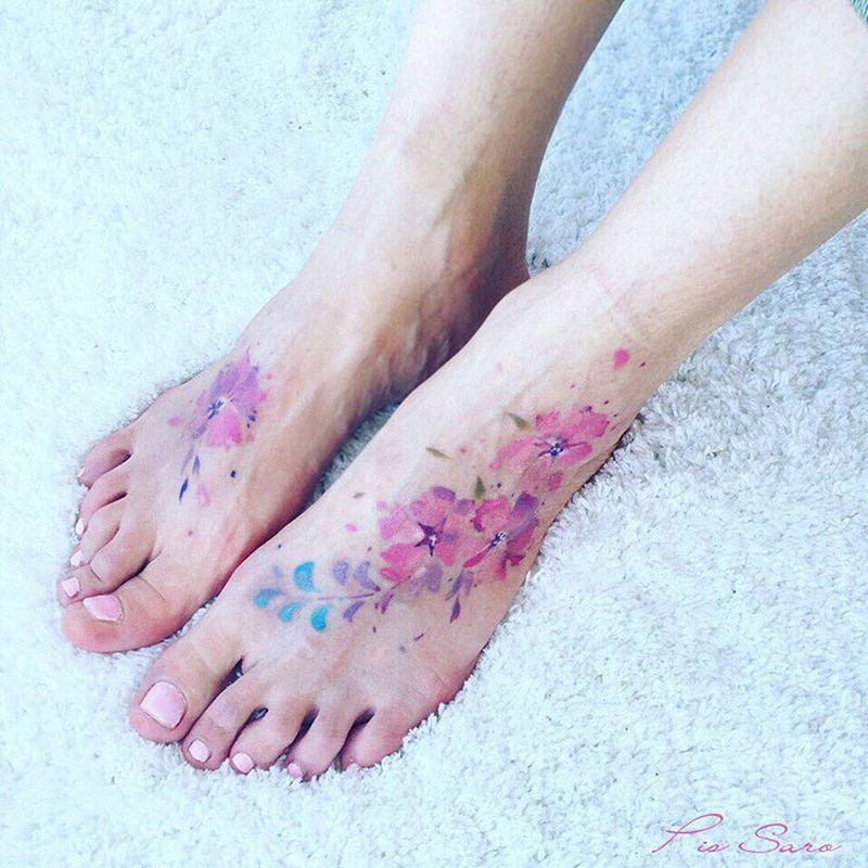 Wonderful Sketchy Watercolor Tattoos