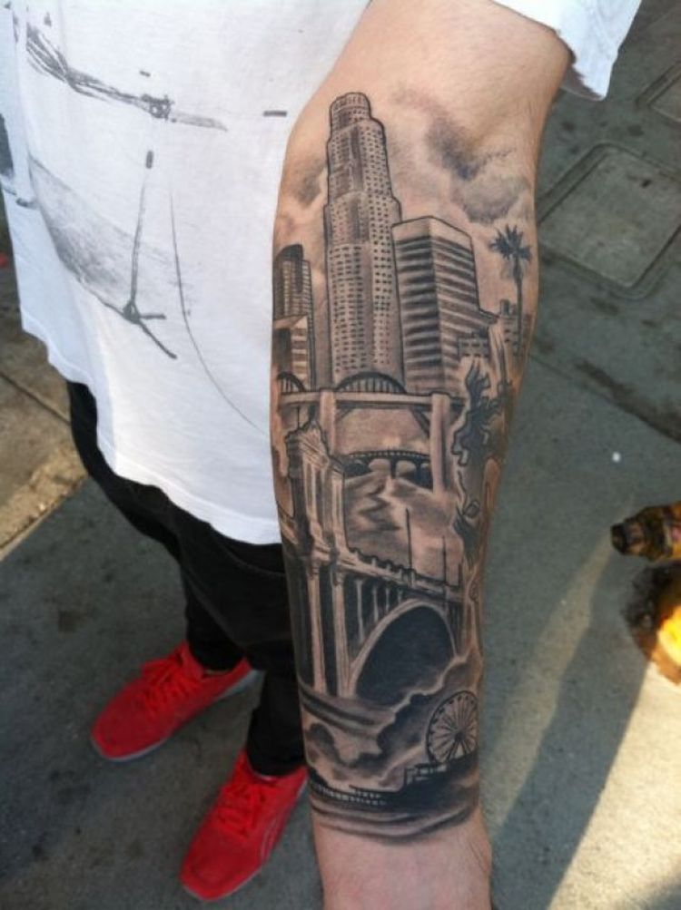 35 of the Best Architecture Tattoos or How To Have Your World on a